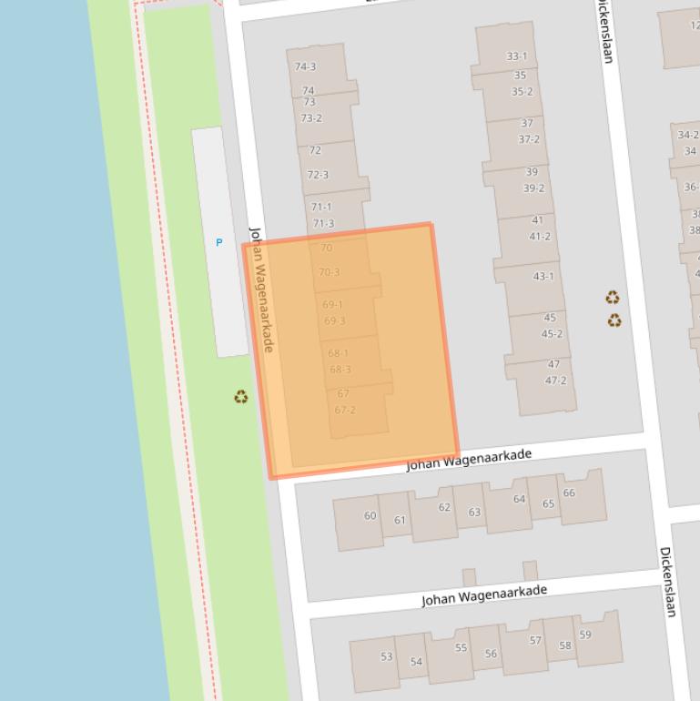 Kaart van postcodegebied 3533TH.