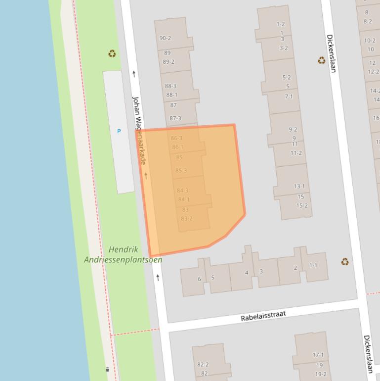 Kaart van postcodegebied 3533TM.