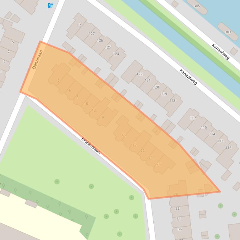 Kaart van postcodegebied 3533VH.