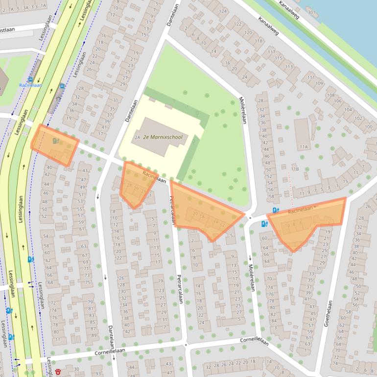 Kaart van postcodegebied 3533VM.