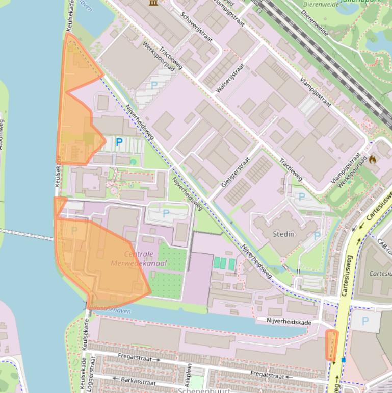 Kaart van postcodegebied 3534AC.