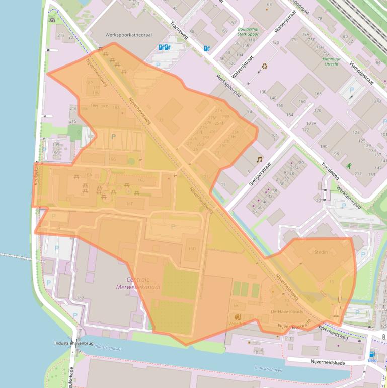 Kaart van postcodegebied 3534AM.