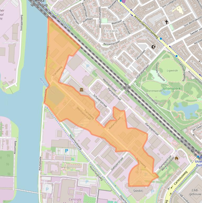 Kaart van postcodegebied 3534AP.