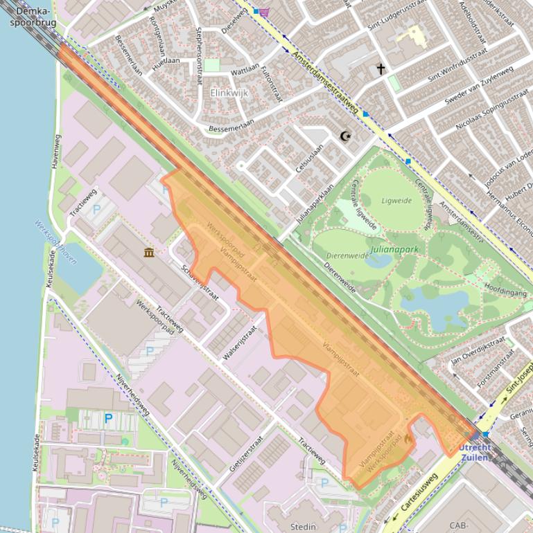 Kaart van postcodegebied 3534AR.