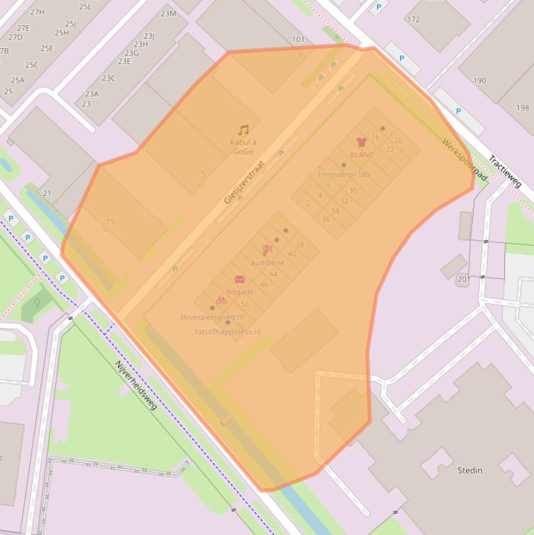 Kaart van postcodegebied 3534AV.