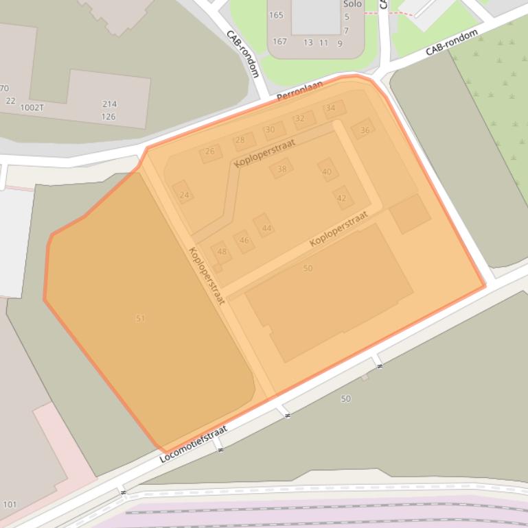 Kaart van postcodegebied 3534BH.