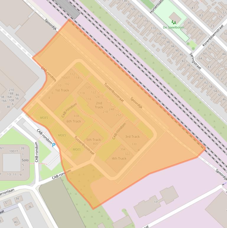 Kaart van postcodegebied 3534BM.