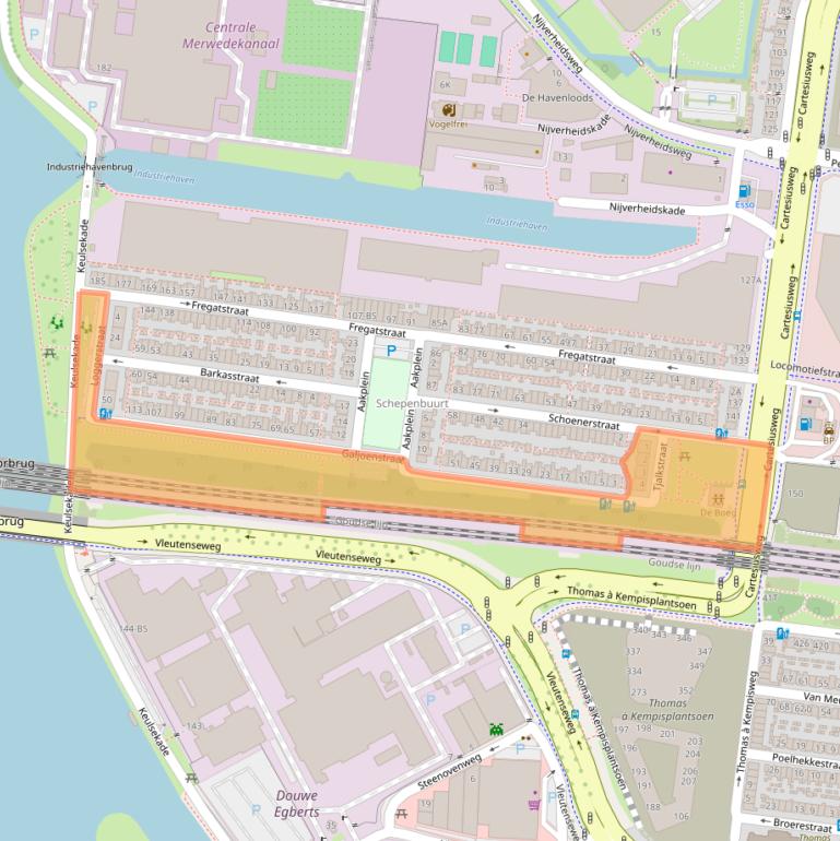 Kaart van postcodegebied 3534PA.