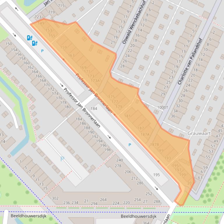 Kaart van postcodegebied 3541AK.