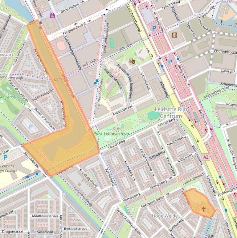 Kaart van postcodegebied 3541BC.