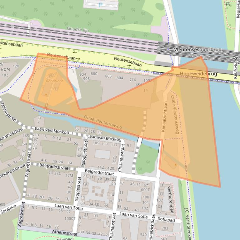 Kaart van postcodegebied 3541BE.