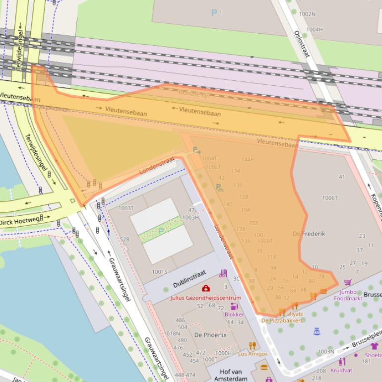 Kaart van postcodegebied 3541CB.