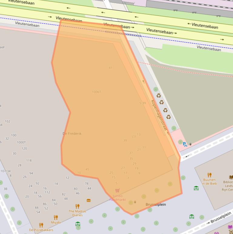 Kaart van postcodegebied 3541CE.