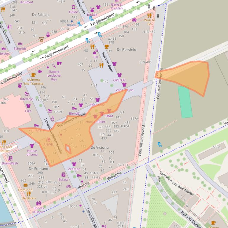 Kaart van postcodegebied 3541DG.