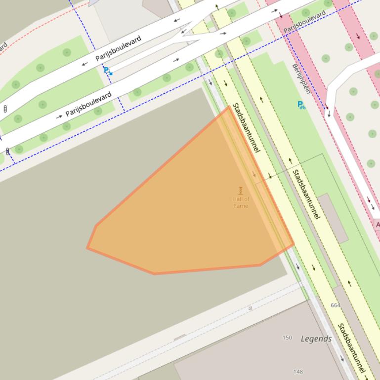 Kaart van postcodegebied 3541DJ.