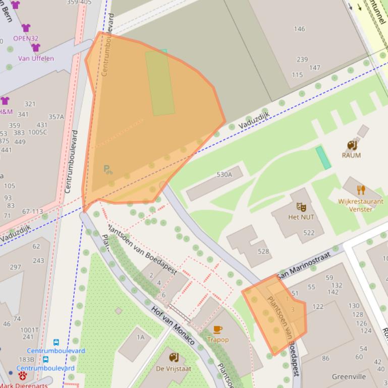 Kaart van postcodegebied 3541DR.