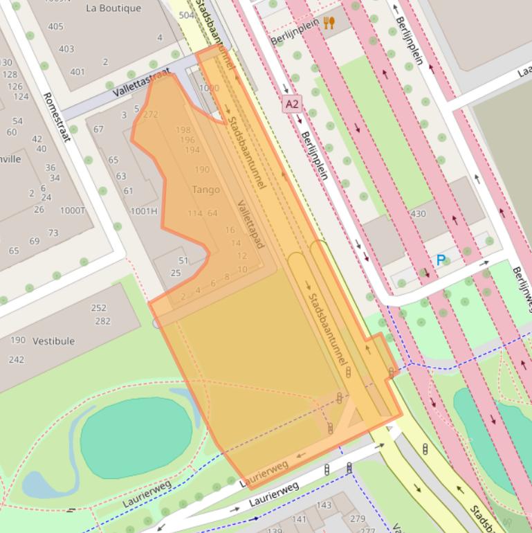 Kaart van postcodegebied 3541DX.