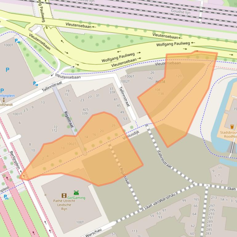 Kaart van postcodegebied 3541EB.