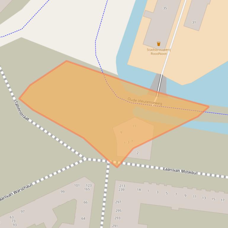 Kaart van postcodegebied 3541EK.