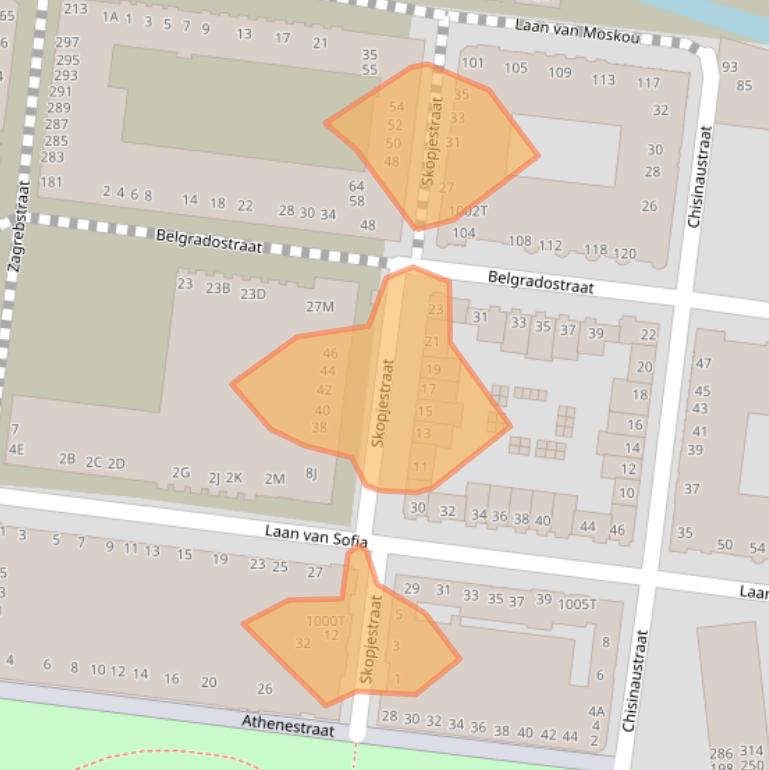 Kaart van postcodegebied 3541ES.