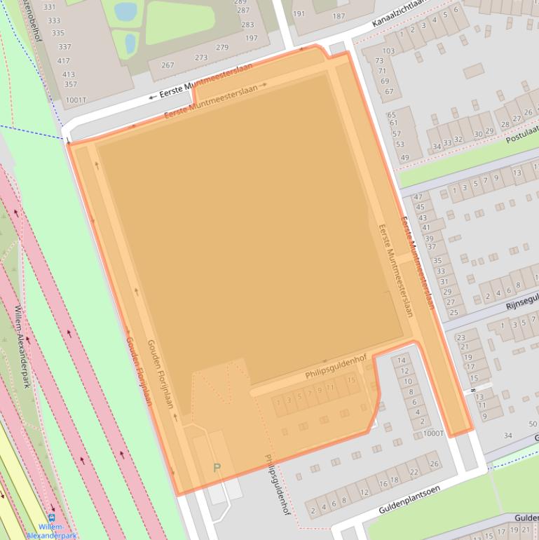 Kaart van postcodegebied 3541GL.