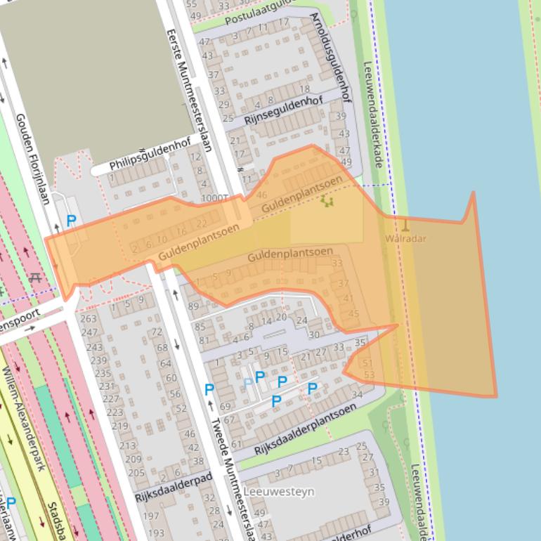 Kaart van postcodegebied 3541GS.