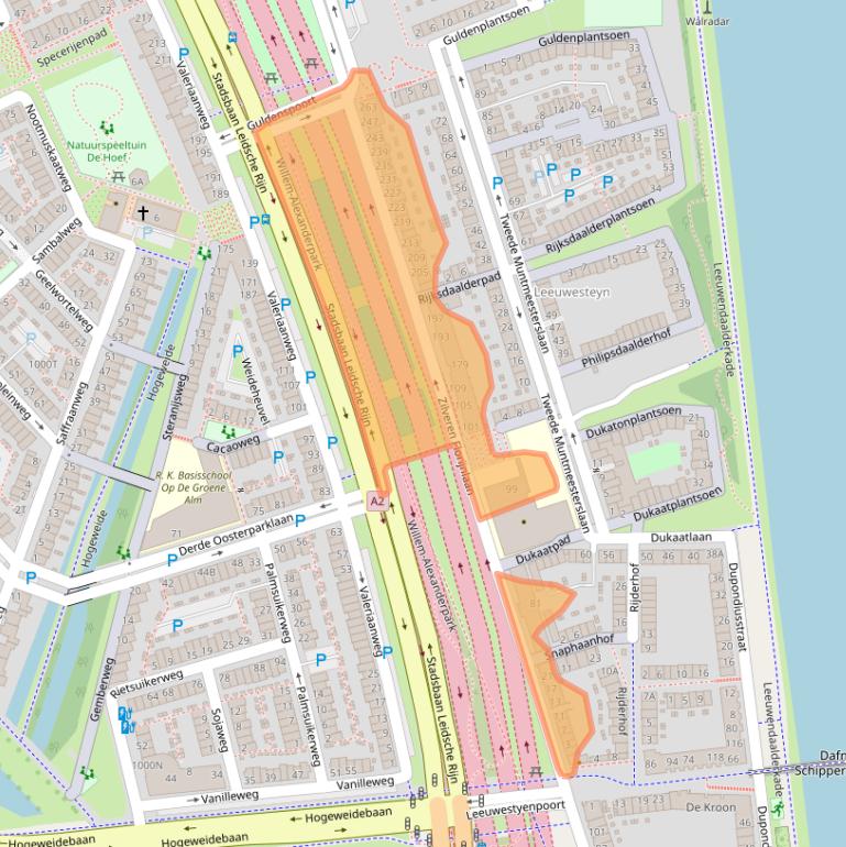 Kaart van postcodegebied 3541HA.