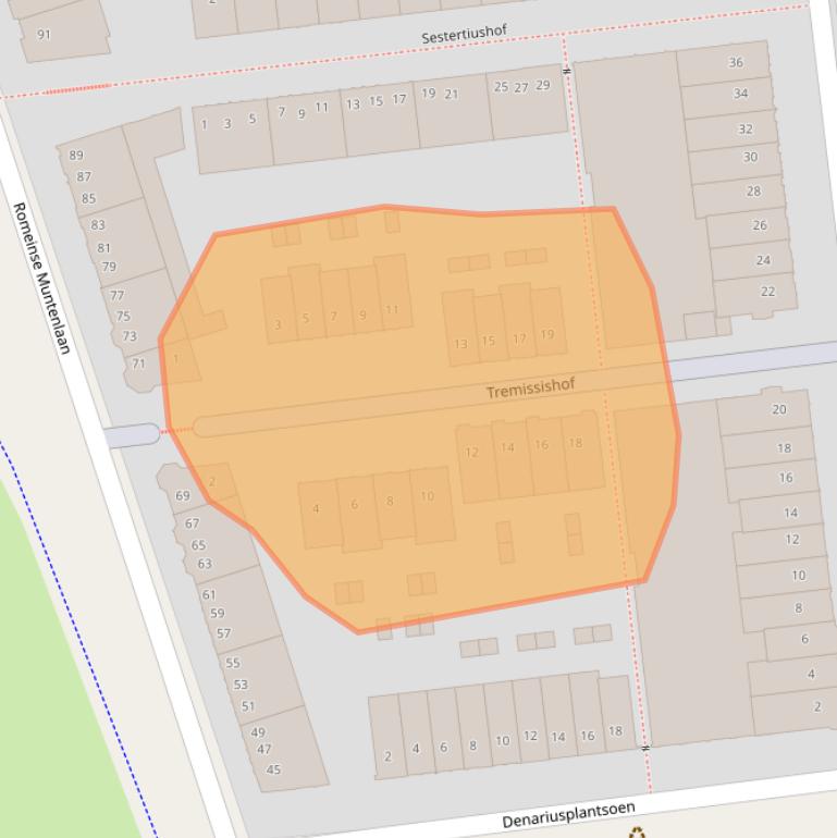 Kaart van postcodegebied 3541HR.