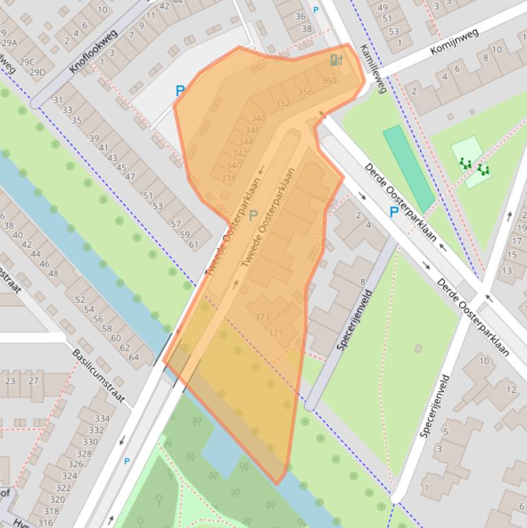 Kaart van postcodegebied 3541RW.