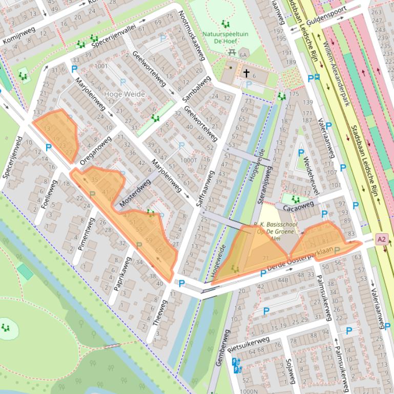Kaart van postcodegebied 3541SC.