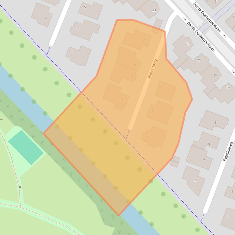 Kaart van postcodegebied 3541SG.