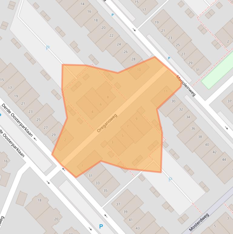 Kaart van postcodegebied 3541SK.