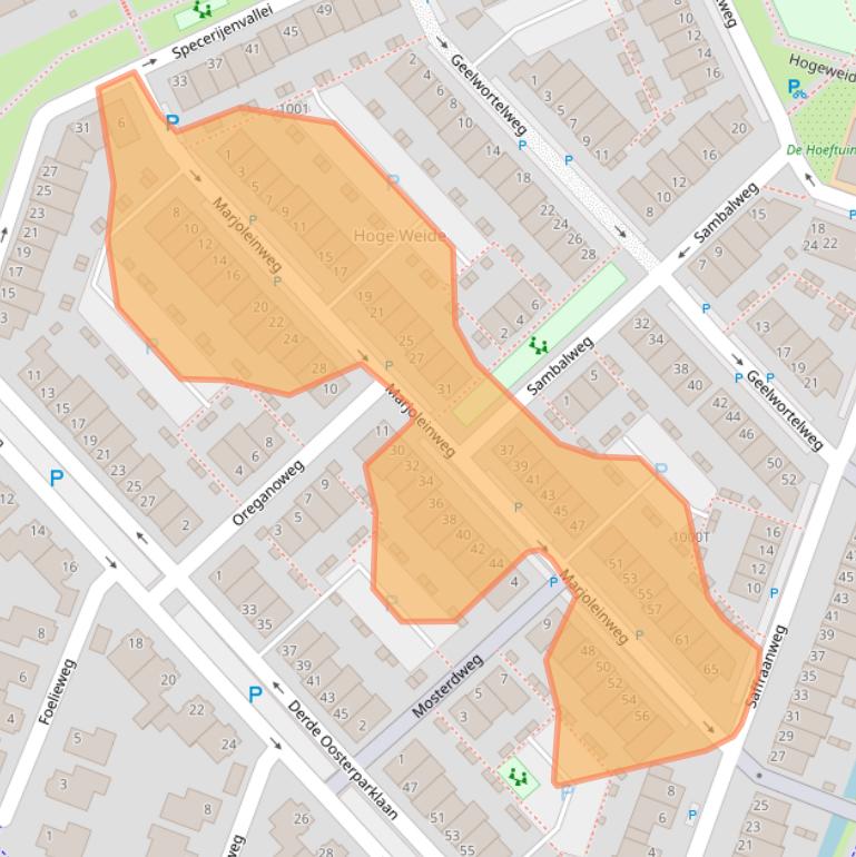 Kaart van postcodegebied 3541SM.