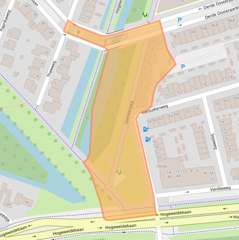 Kaart van postcodegebied 3541SW.
