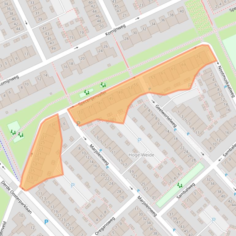 Kaart van postcodegebied 3541SX.