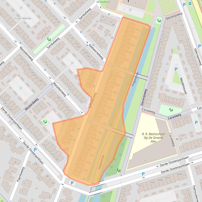 Kaart van postcodegebied 3541SZ.