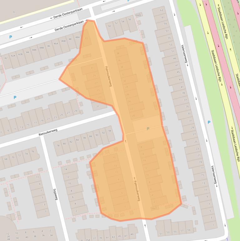 Kaart van postcodegebied 3541TK.