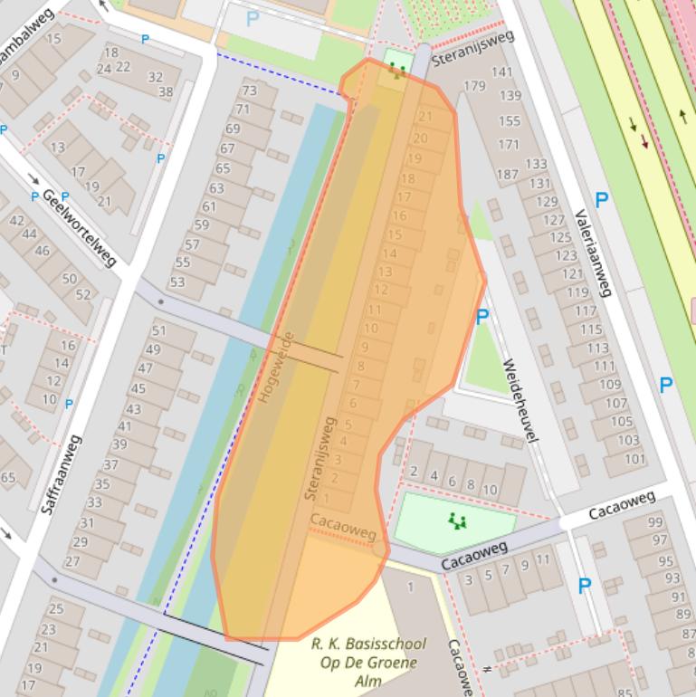 Kaart van postcodegebied 3541TS.