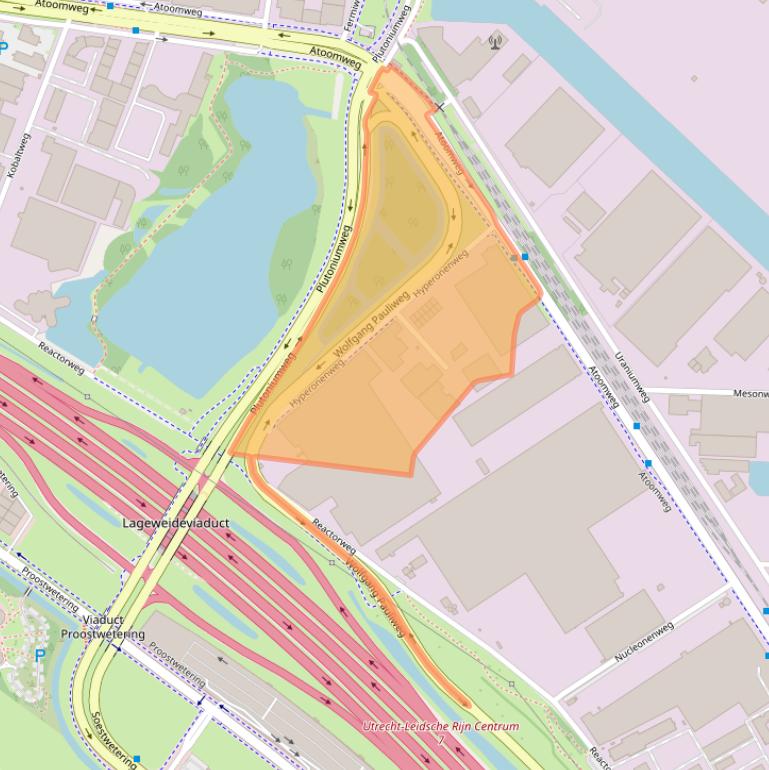 Kaart van postcodegebied 3542AG.