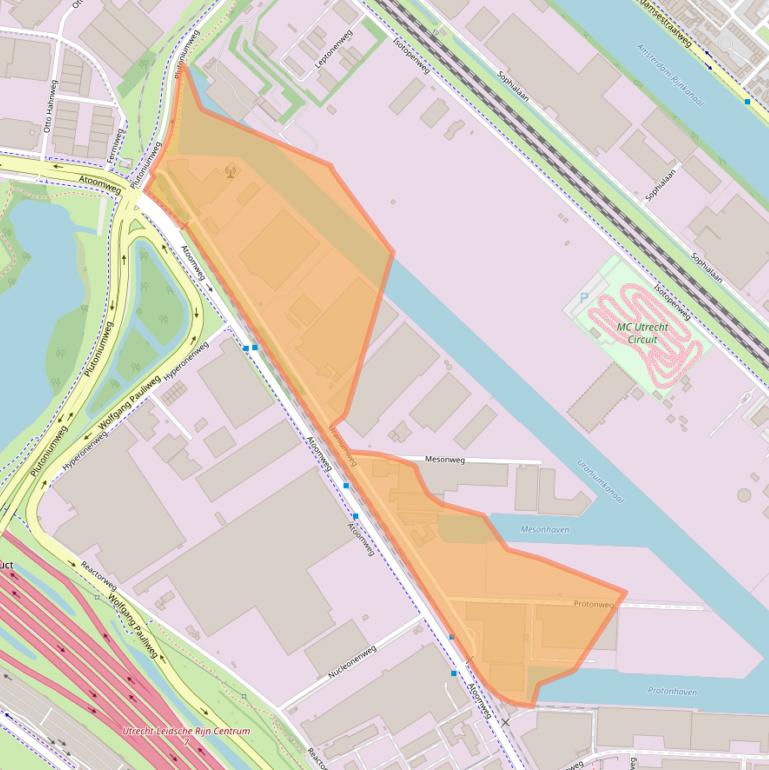 Kaart van postcodegebied 3542AK.