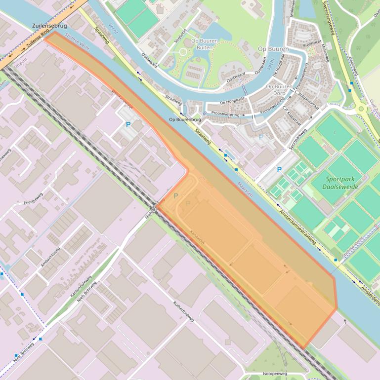 Kaart van postcodegebied 3542AP.