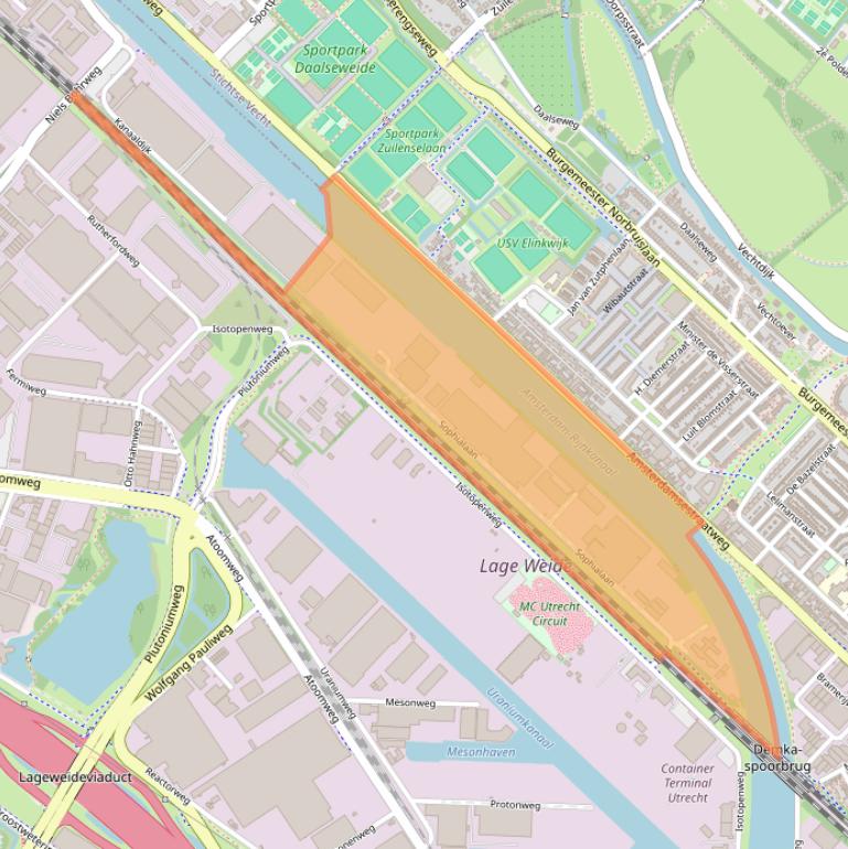 Kaart van postcodegebied 3542AR.