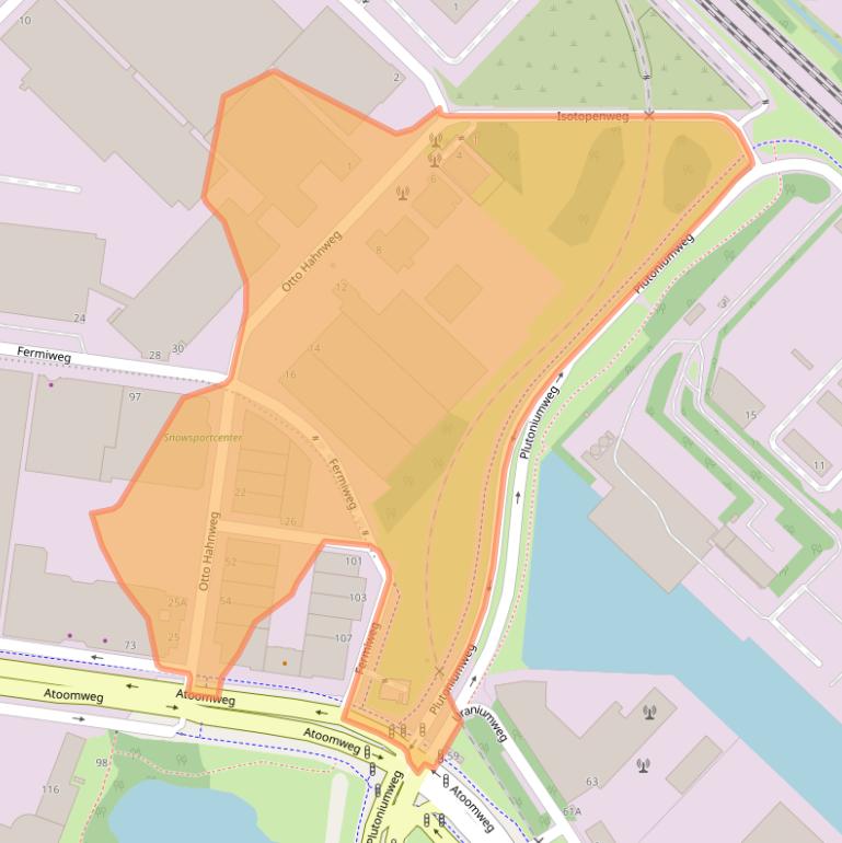 Kaart van postcodegebied 3542AX.