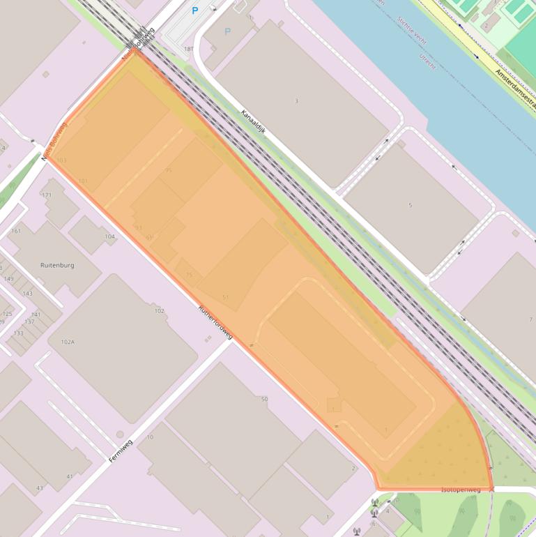 Kaart van postcodegebied 3542CN.