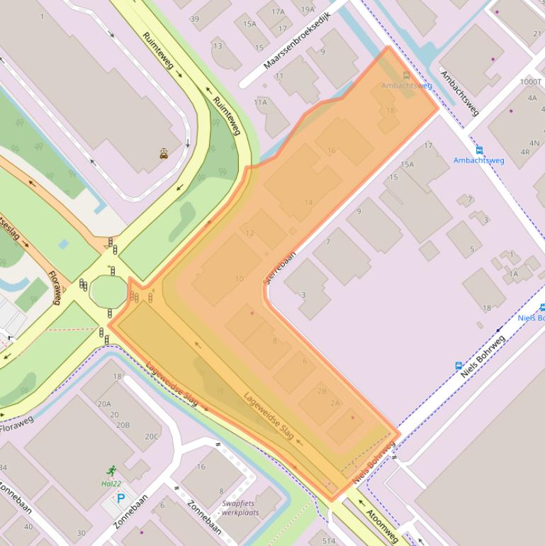 Kaart van postcodegebied 3542DK.