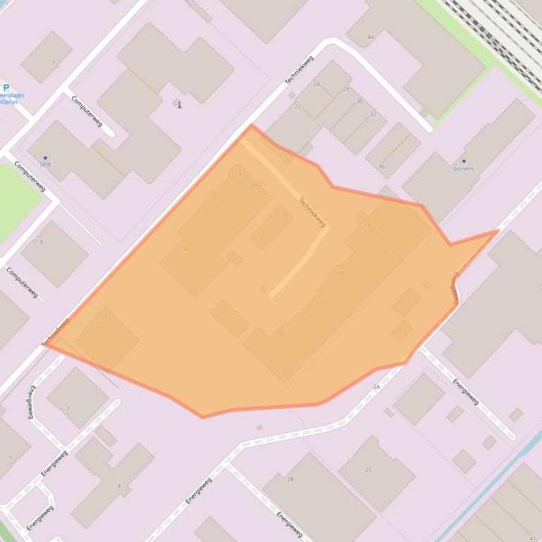 Kaart van postcodegebied 3542DS.