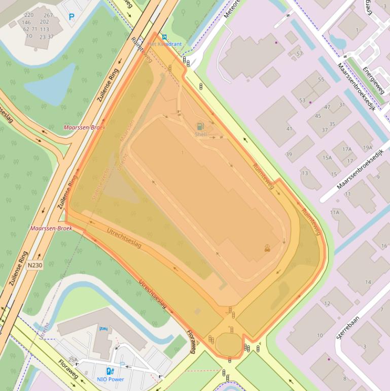 Kaart van postcodegebied 3542DW.