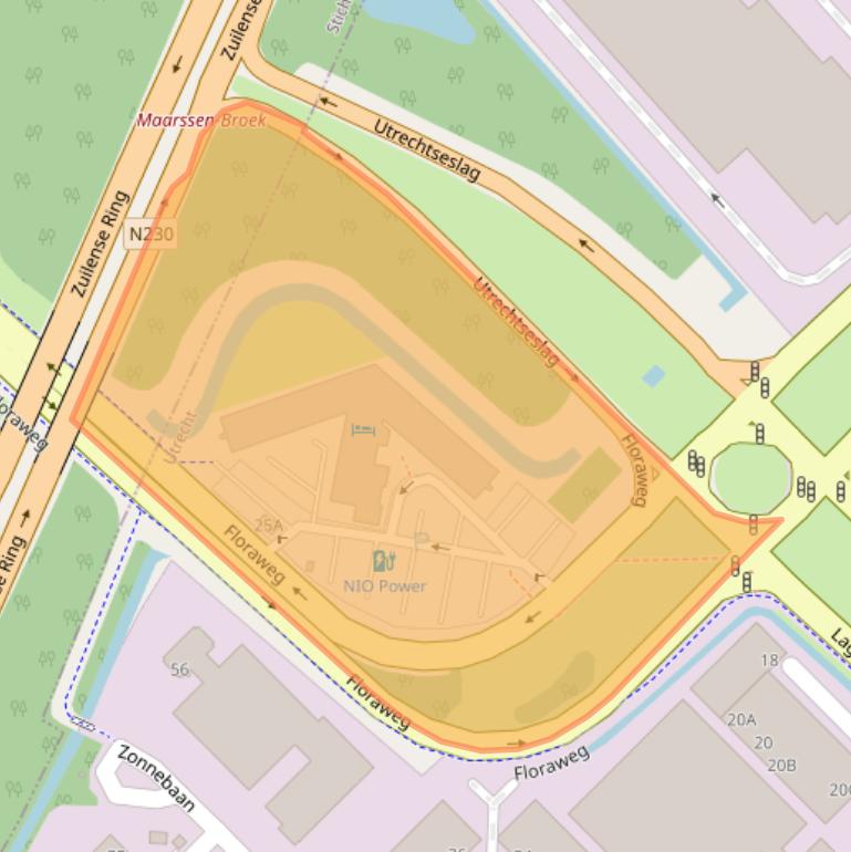 Kaart van postcodegebied 3542DX.