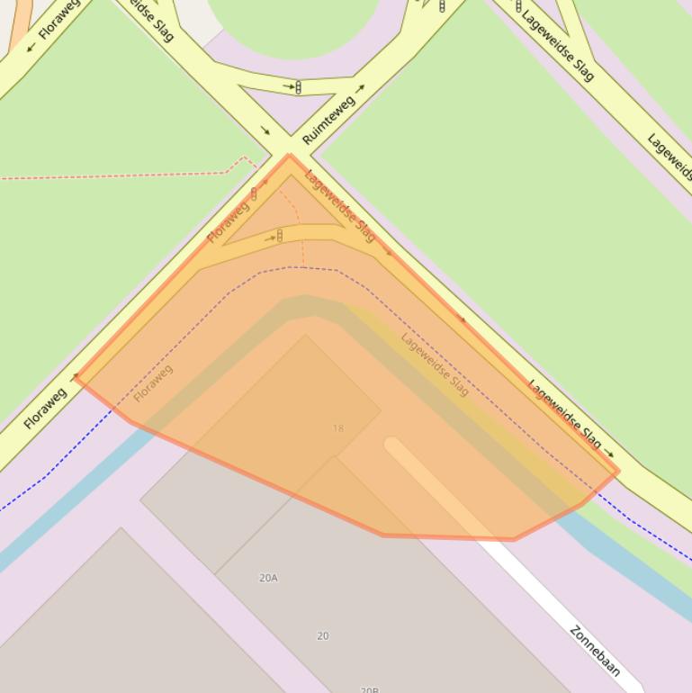 Kaart van postcodegebied 3542ED.