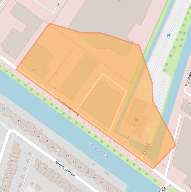 Kaart van postcodegebied 3543AM.